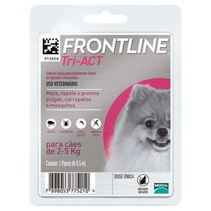 Antipulgas e Carrapatos Frontline Tri-ACT para Cães de 2 a 5 Kg