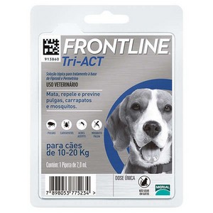 Antipulgas e Carrapatos Frontline Tri-ACT para Cães de 10 a 20 Kg